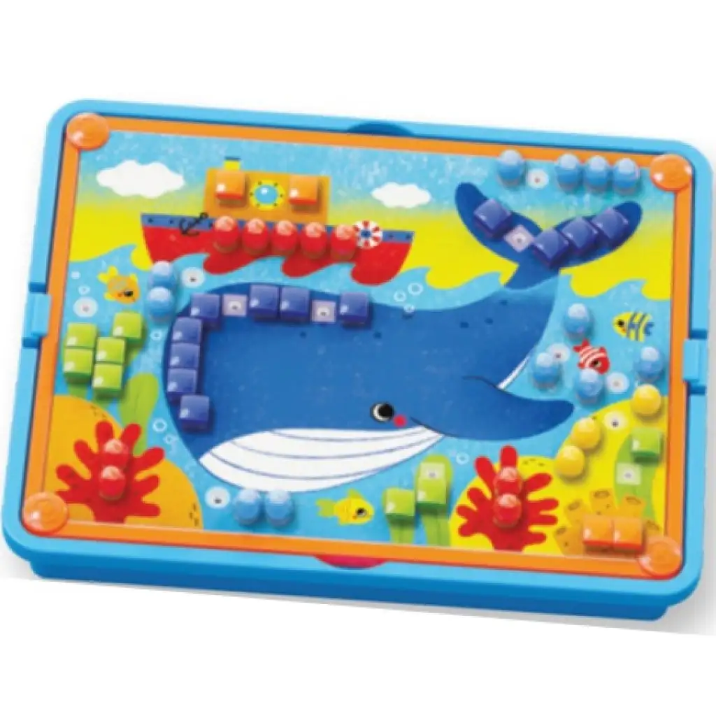 Quercetti: Fanta Color Cards Tiere kreatives Steckspiel-Set