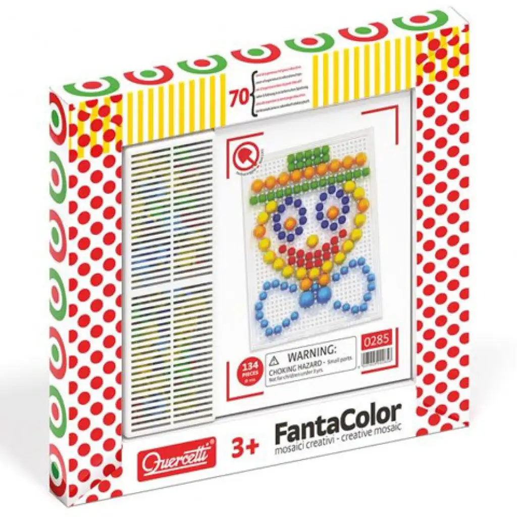 Quercetti: Fantacolor Clown mit 70 Teilen