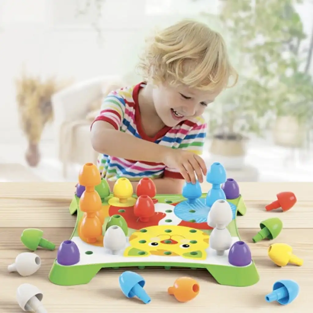 Quercetti: Jumbo Peggy 41-tlg. Steckspiel-Set kép 2