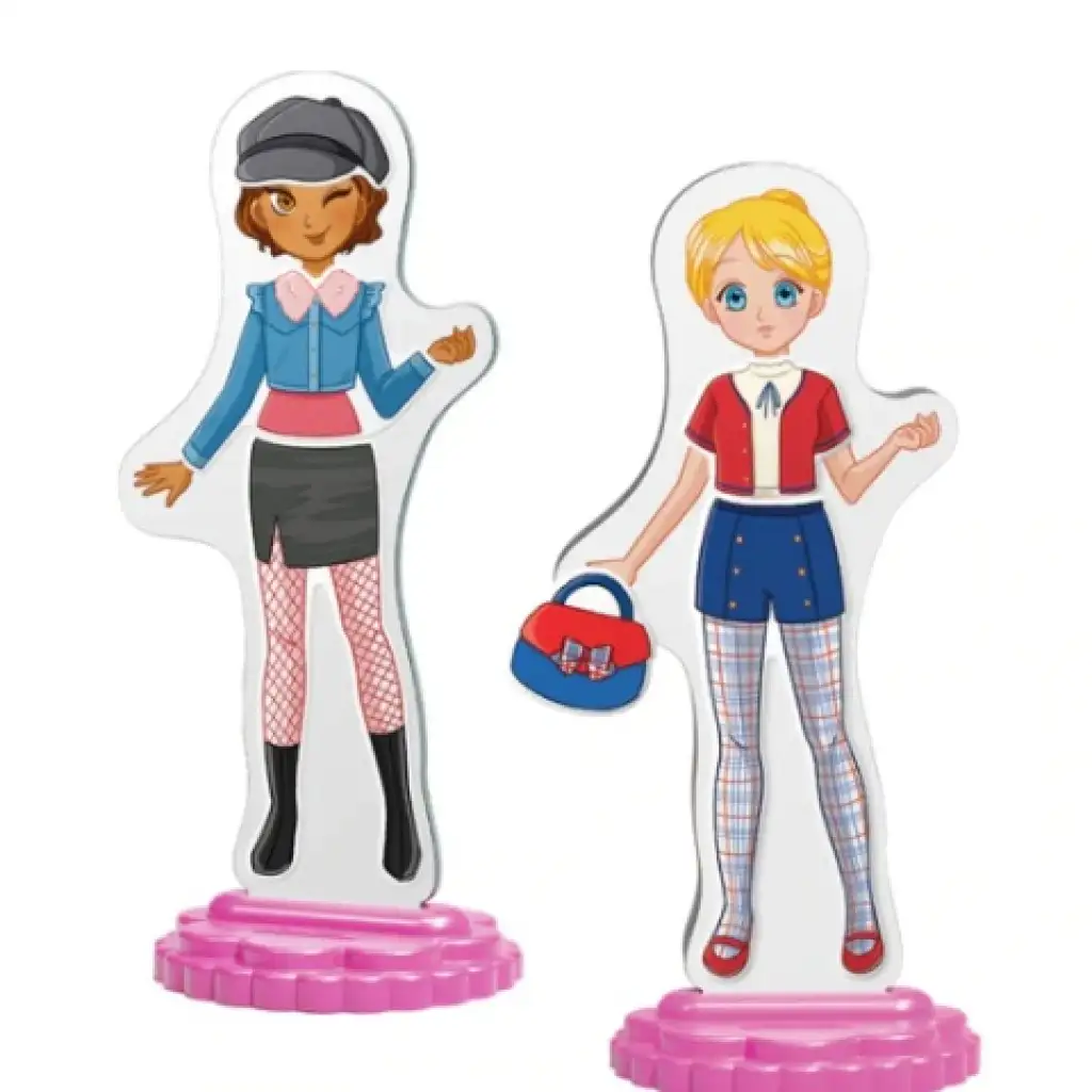 Quercetti: Magnetisches Anziehpuppen-Spiel - Beste Freundinnen kép 4