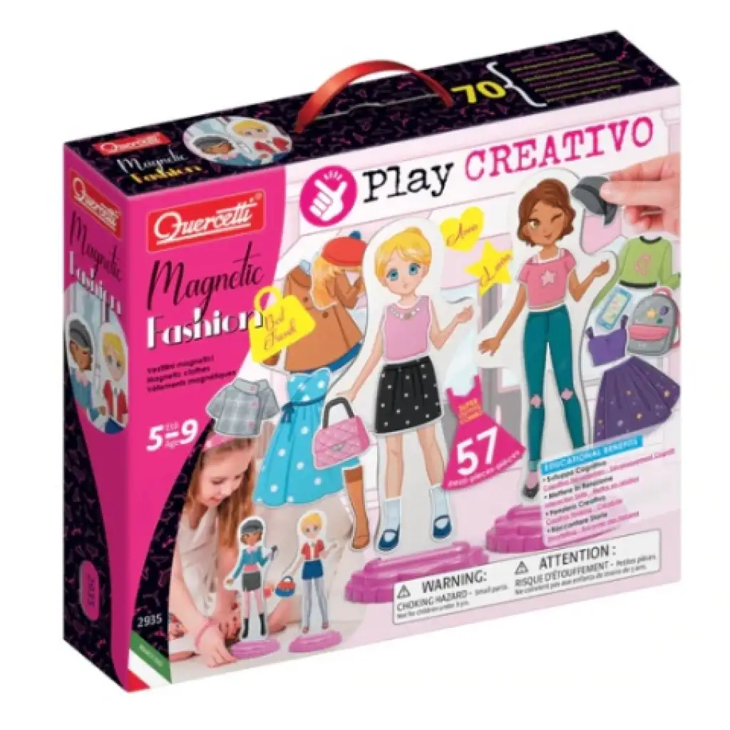 Quercetti: Magnetisches Anziehpuppen-Spiel - Beste Freundinnen