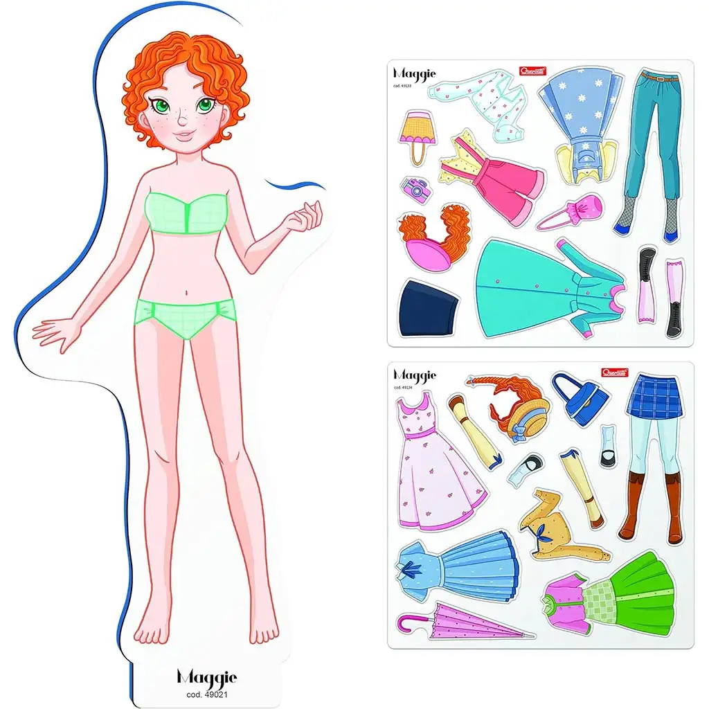 Quercetti: Magnetisches Anziehpuppenspiel - Maggie kép 3