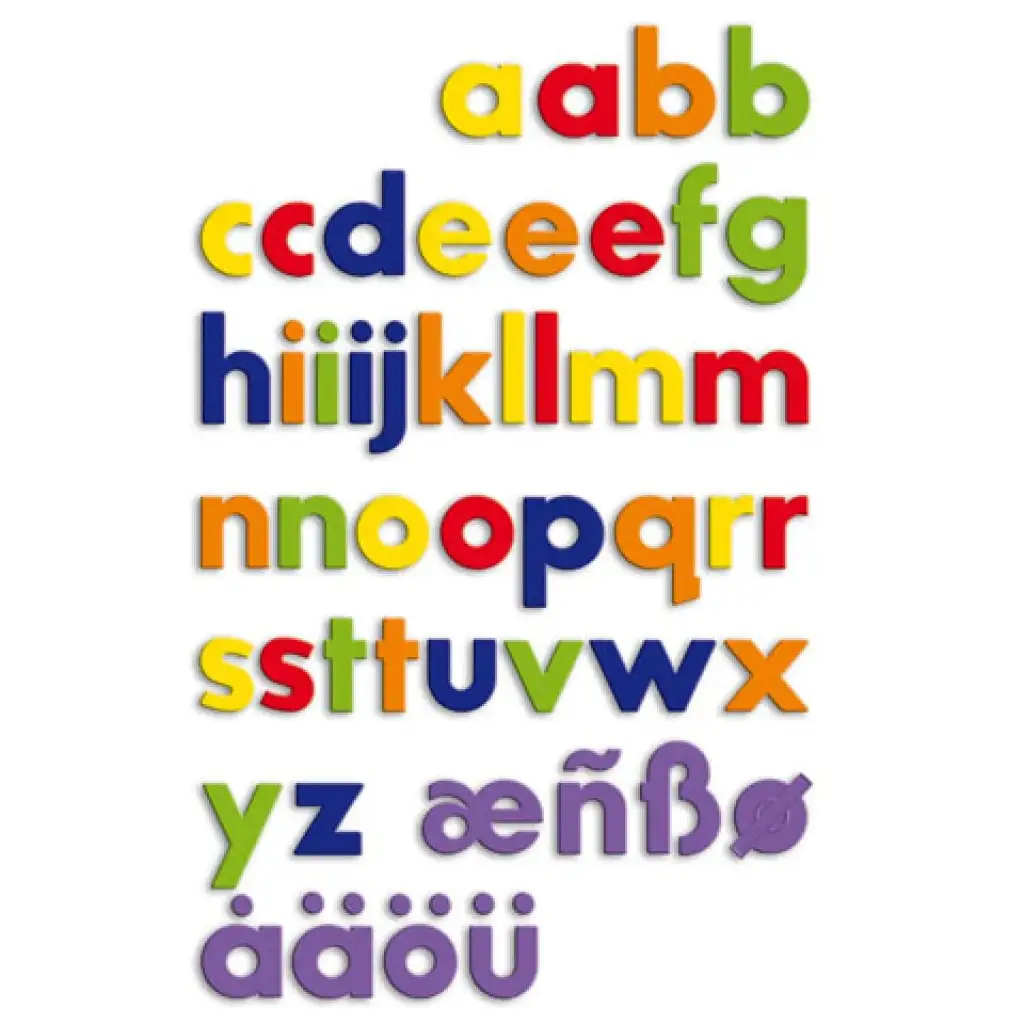 Quercetti: Magnetische Kleinbuchstaben Nachfüllpackung 48 Stück kép 2