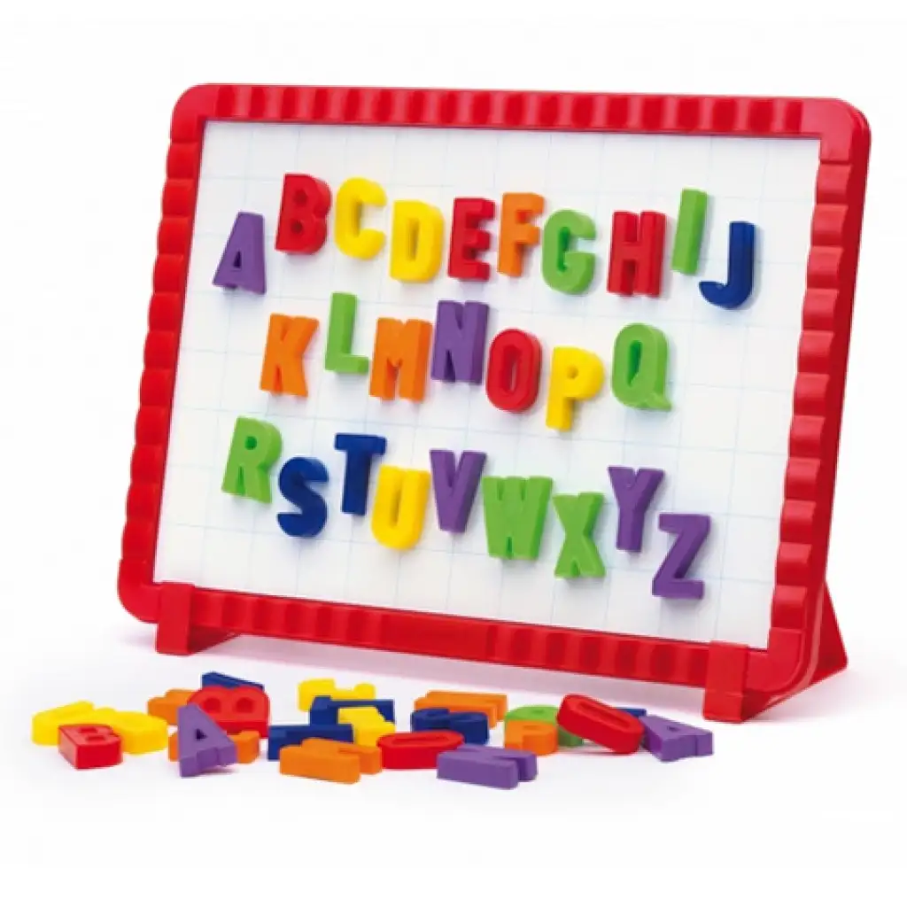 Quercetti: Magnettafel mit bunten Buchstaben - 48 Stück kép 2