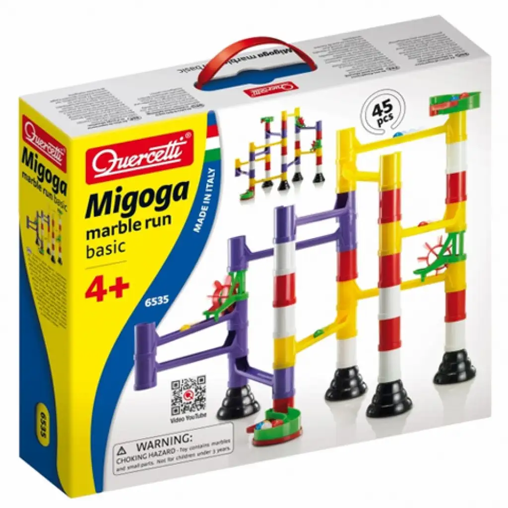 Quercetti: Migoga Murmelbahn 45-teilig