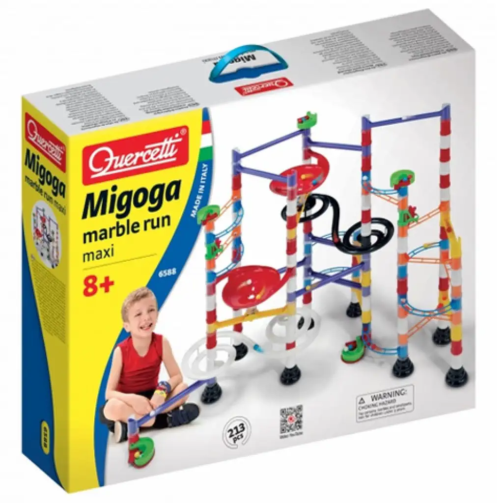 Quercetti: Migoga Maxi Kugelbahn 213-teilig