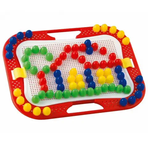 Quercetti Pinguin-Steckspiel-Set, 100 Stück kép 4