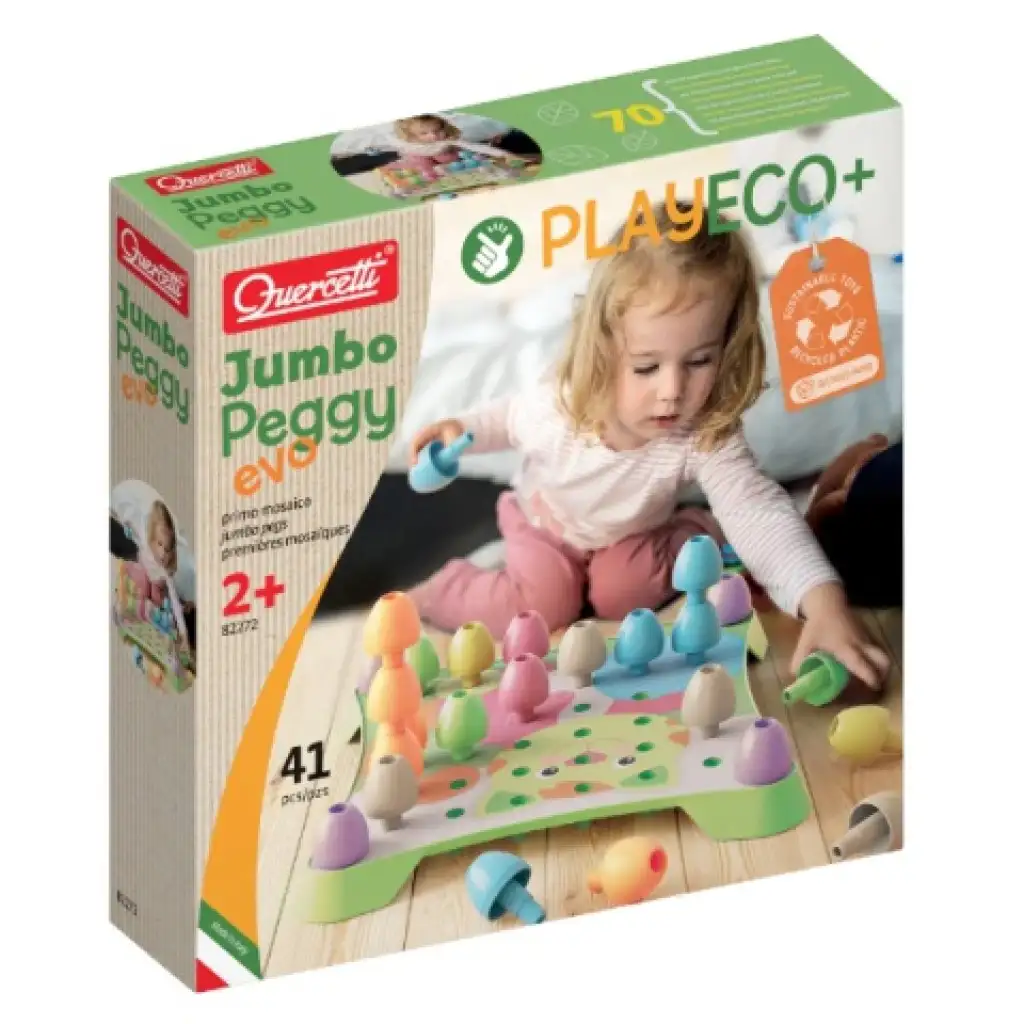 Quercetti: Play Eco Jumbo Peggy Evo 41-tlg. Set