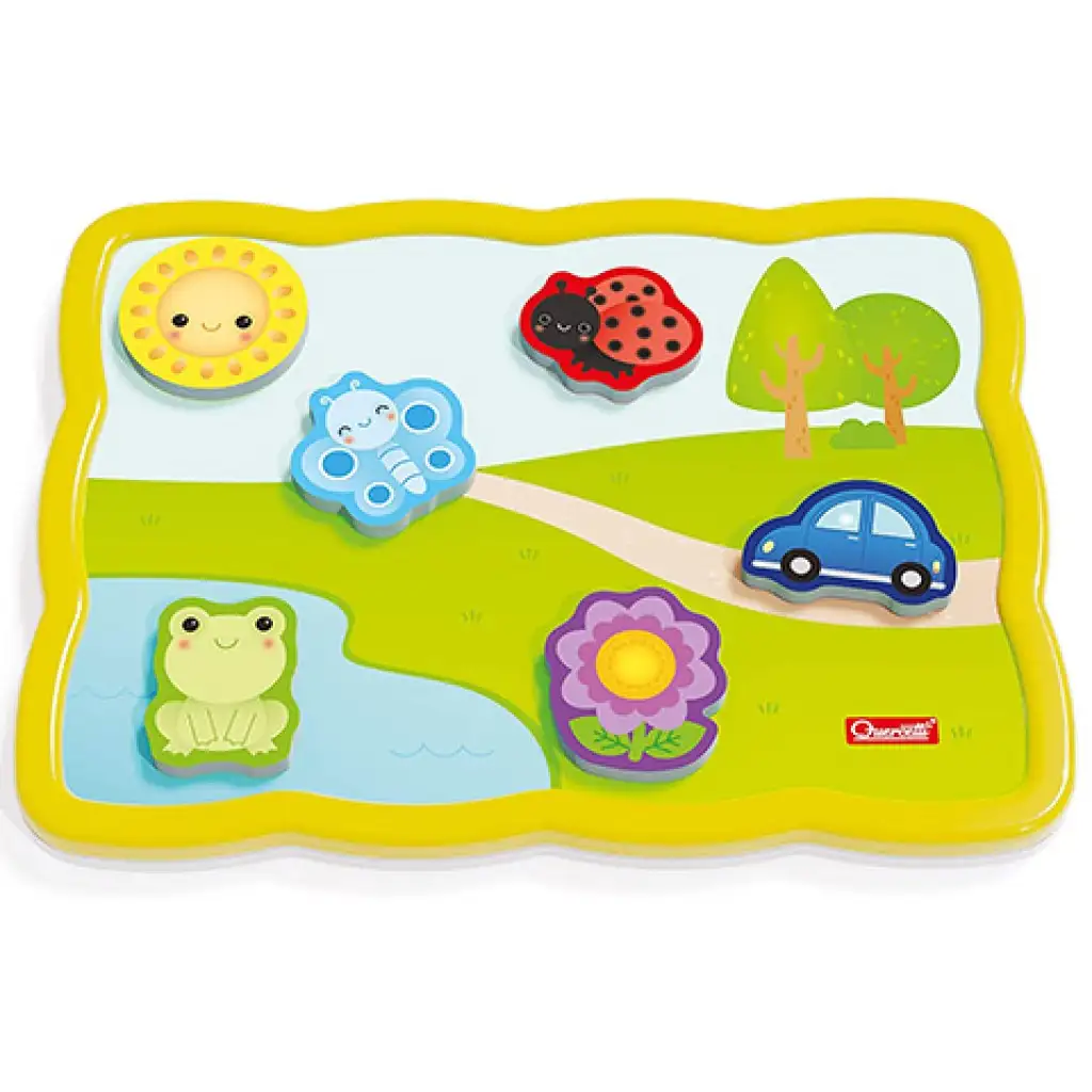 Quercetti: Smart magnetisches Puzzle Erste Wörter und Farben kép 3