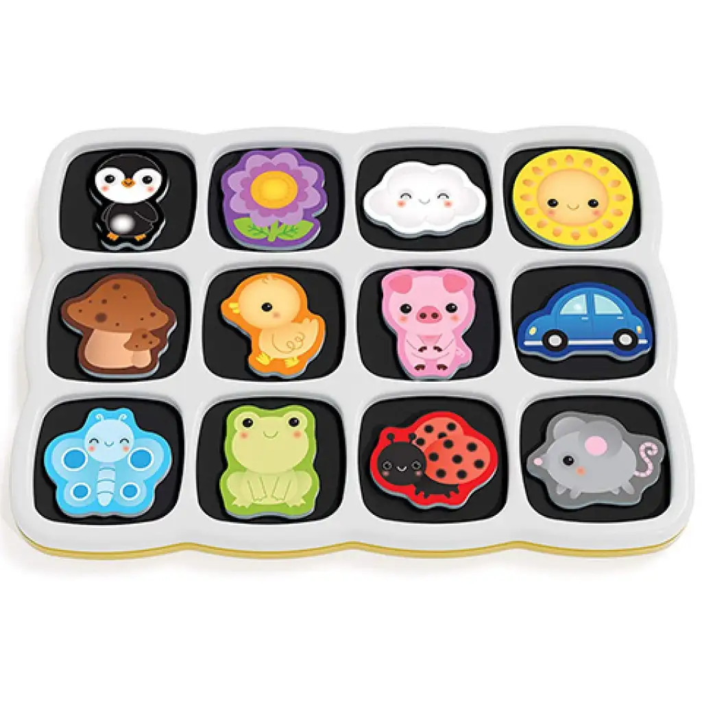 Quercetti: Smart magnetisches Puzzle Erste Wörter und Farben kép 4