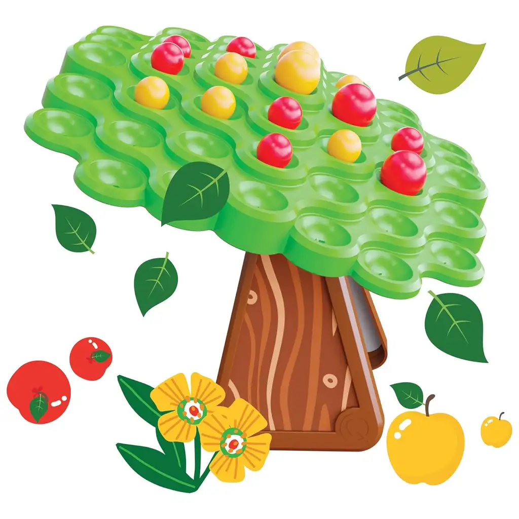 Quercetti: Stay Apple wackelndes Geschicklichkeitsspiel aus Holz kép 2