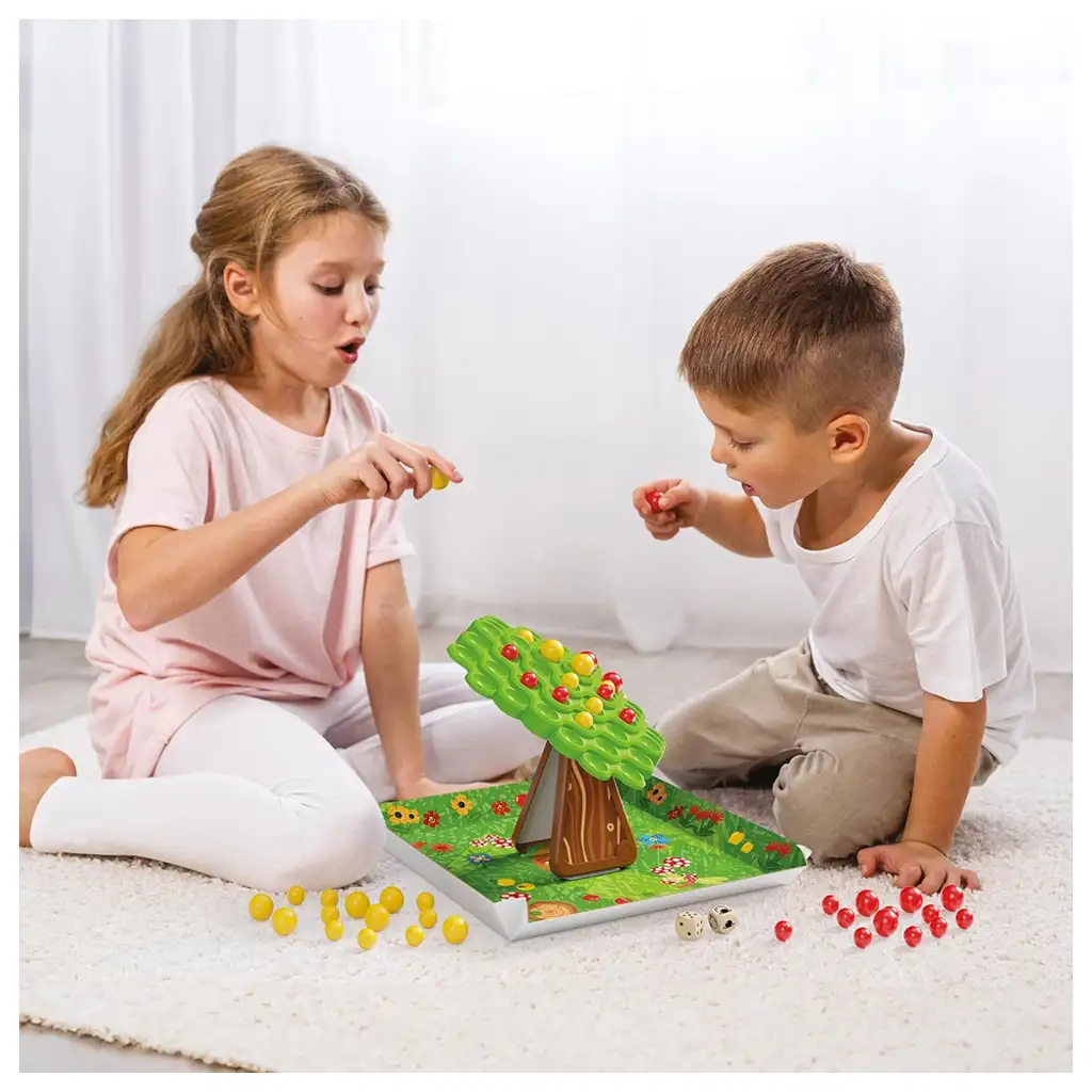 Quercetti: Stay Apple wackelndes Geschicklichkeitsspiel aus Holz kép 3