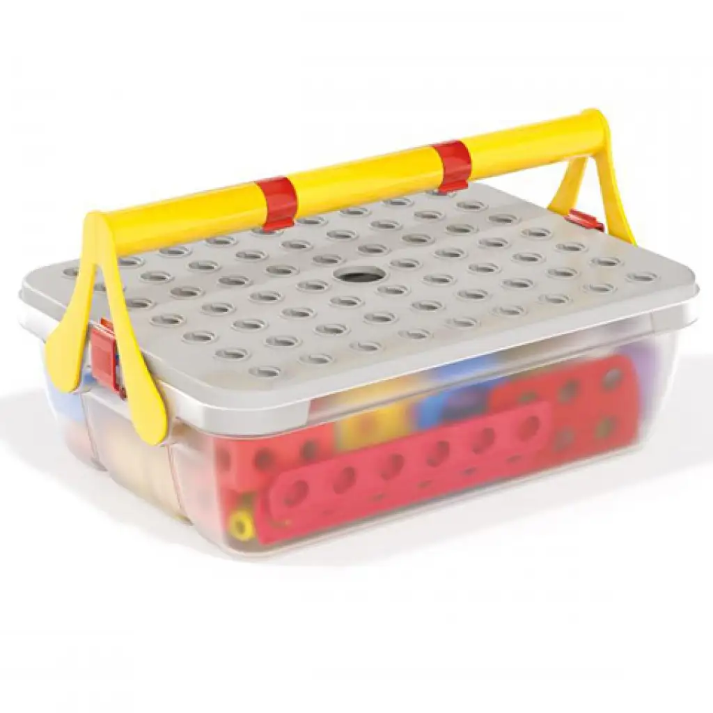 Quercetti: Tecno Jumbo Arbeitsmaschinen Bausatz 84-teilig kép 4