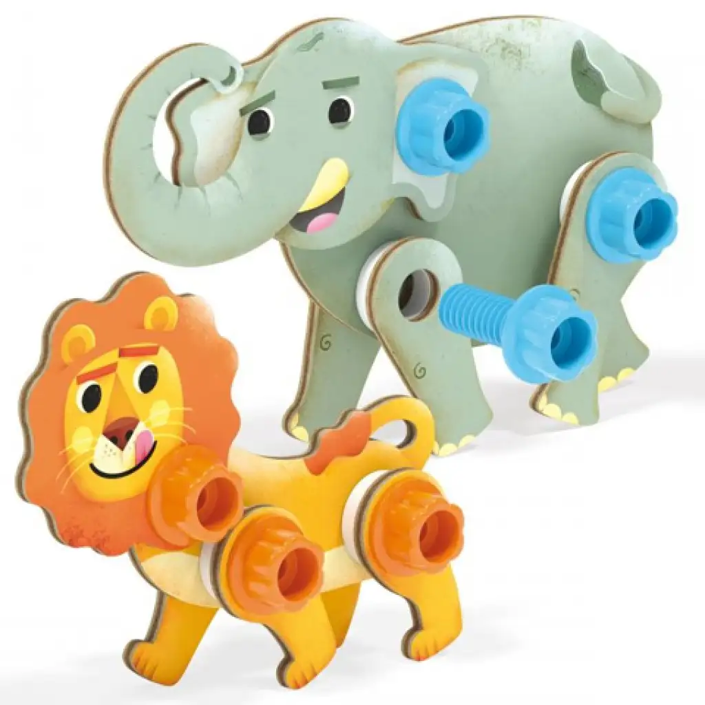 Quercetti: Techo Tier-Holzbauspiel kép 2