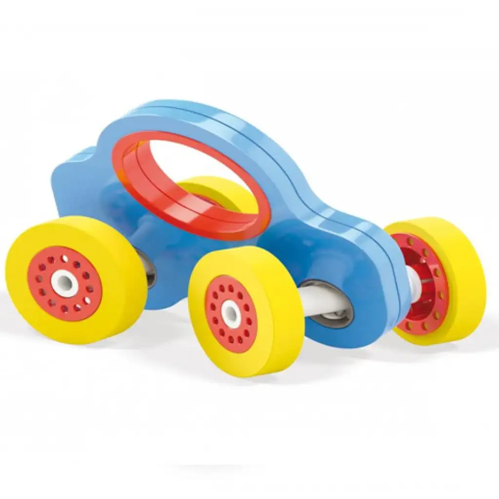 Quercetti: Wroom Holzauto in Blau kép 2