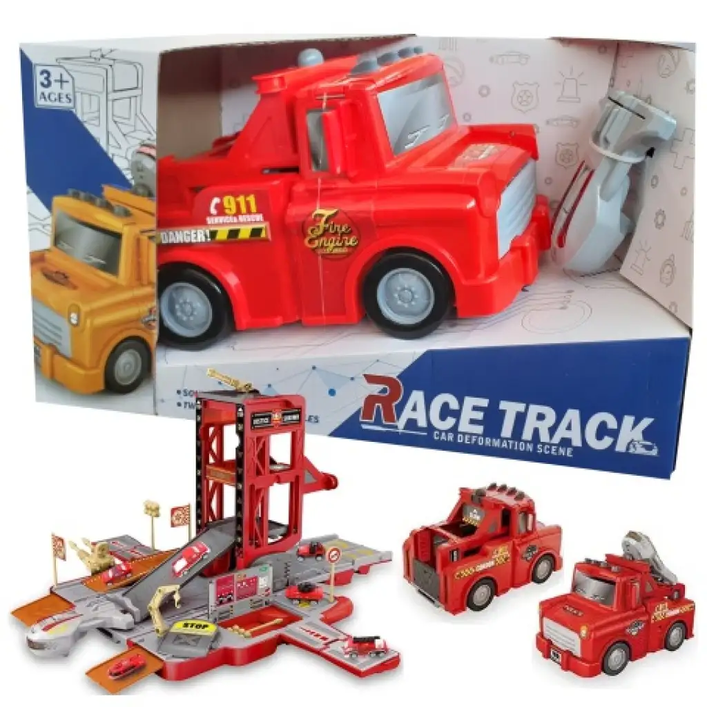 Race Truck átalakuló parkolóház fénnyel és hanggal kép 3
