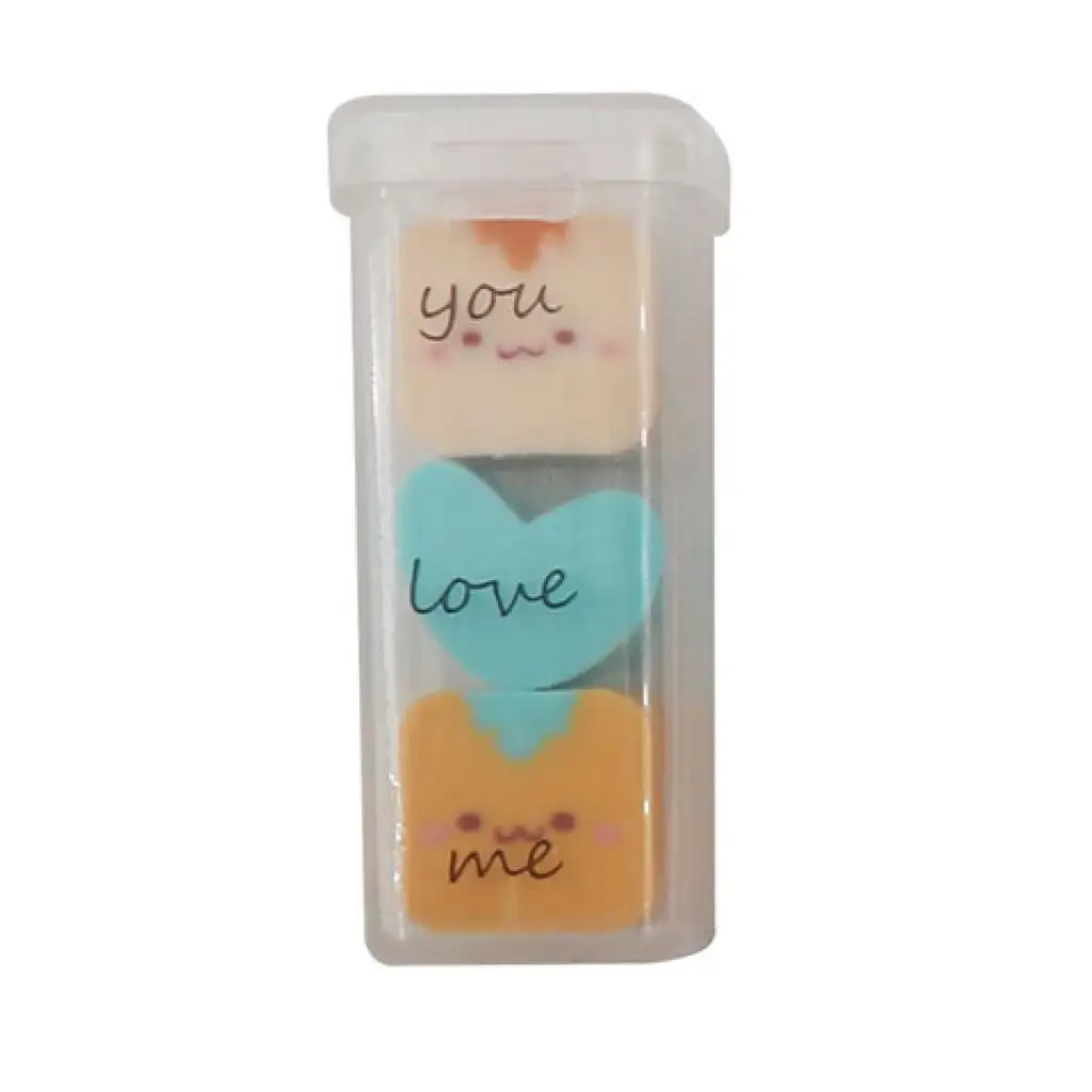 The Littlies: Bunte 3er-Radiergummi-Sets kép 5