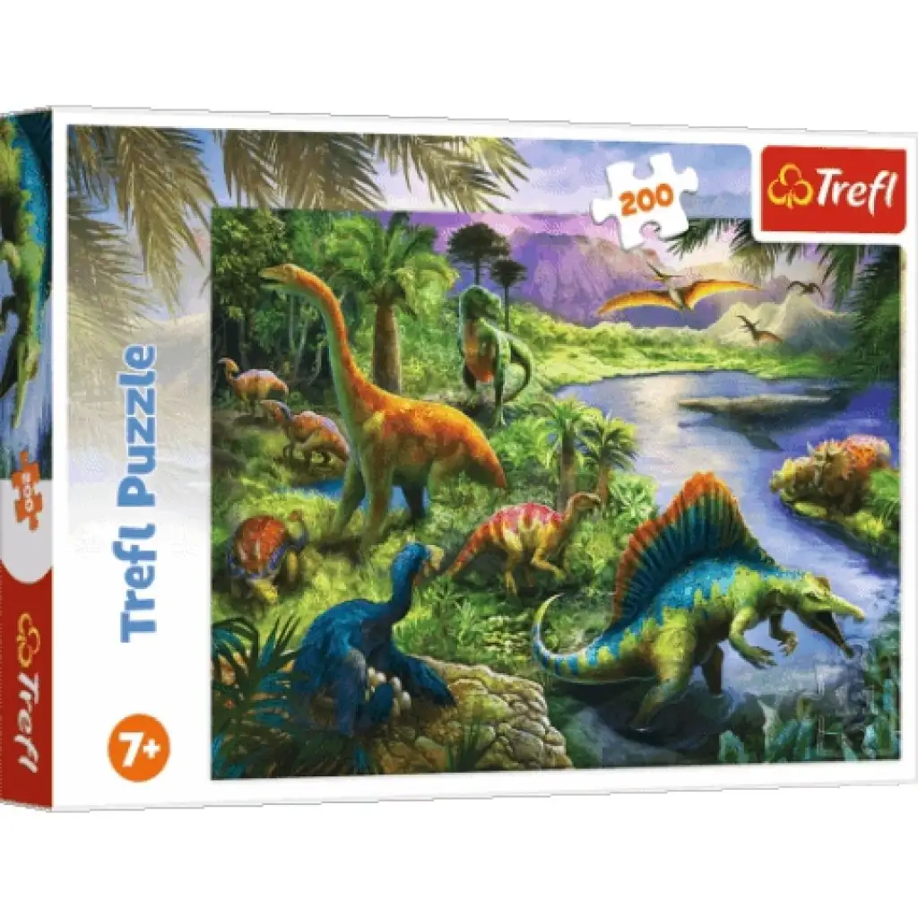 Ragadozó dinoszauruszok 200db-os puzzle - Trefl kép 1
