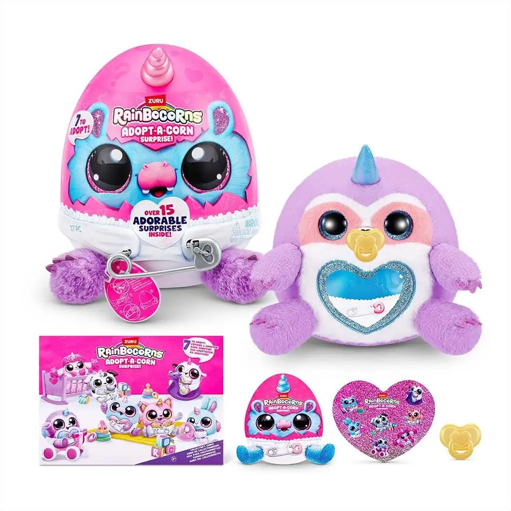 Rainbocorns: Adopt-a-Corn Überraschungs-Plüschfigur in verschiedenen Varianten 1 Stück kép 8