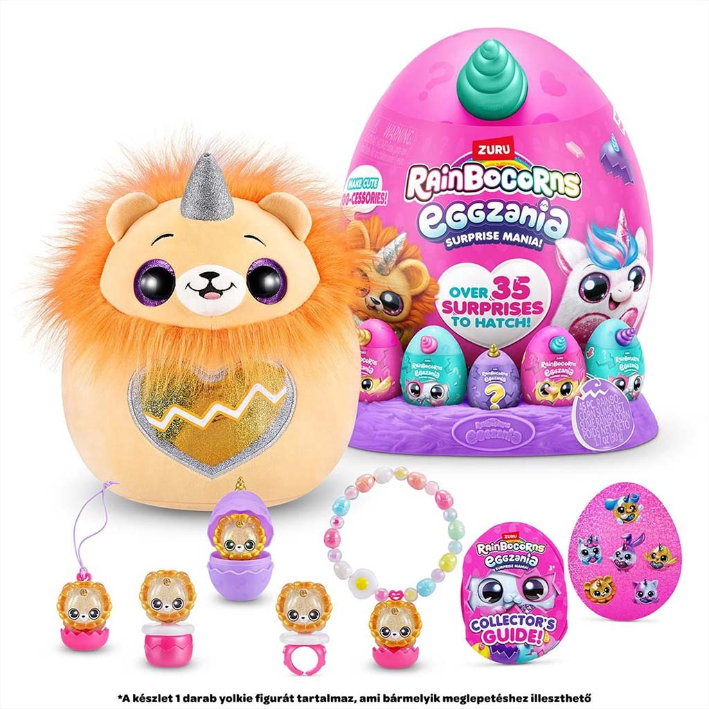 Rainbocorns: Eggzania Überraschungsei mit Plüschfigur in verschiedenen Varianten 1 Stück kép 4