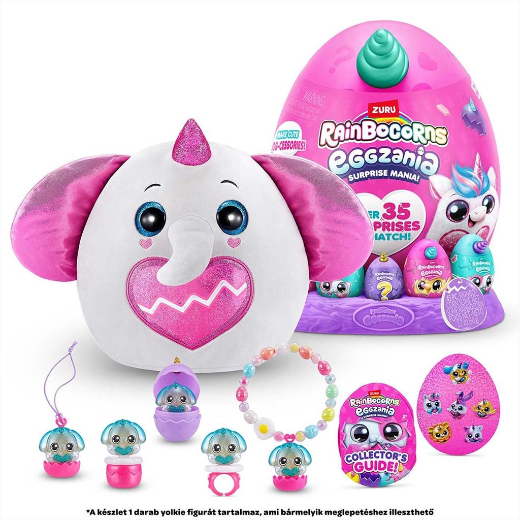Rainbocorns: Eggzania Überraschungsei mit Plüschfigur in verschiedenen Varianten 1 Stück kép 5
