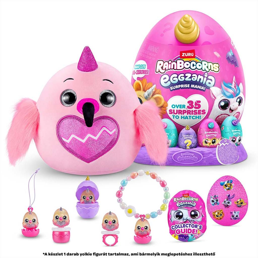 Rainbocorns: Eggzania Überraschungsei mit Plüschfigur in verschiedenen Varianten 1 Stück kép 7