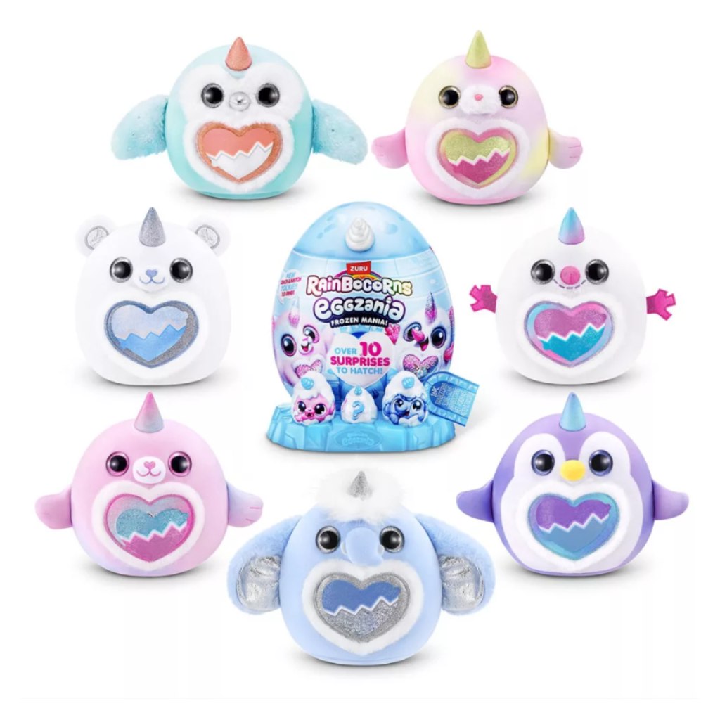 Rainbocorns Eggzania Überraschungsei mit interaktivem Plüschtier – Winterfreunde kép 4