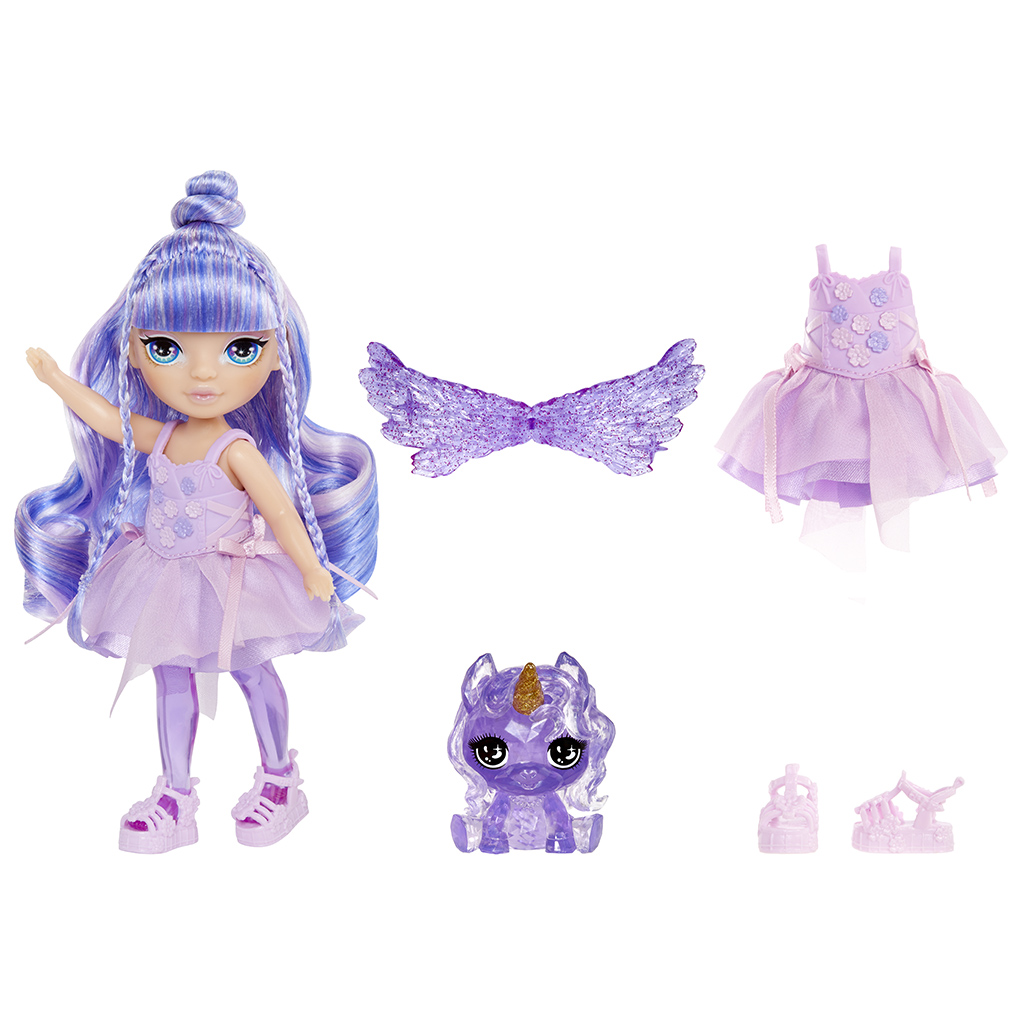 Rainbow High Littles Regenbogenfee Amethyst Willow Puppe kép 3