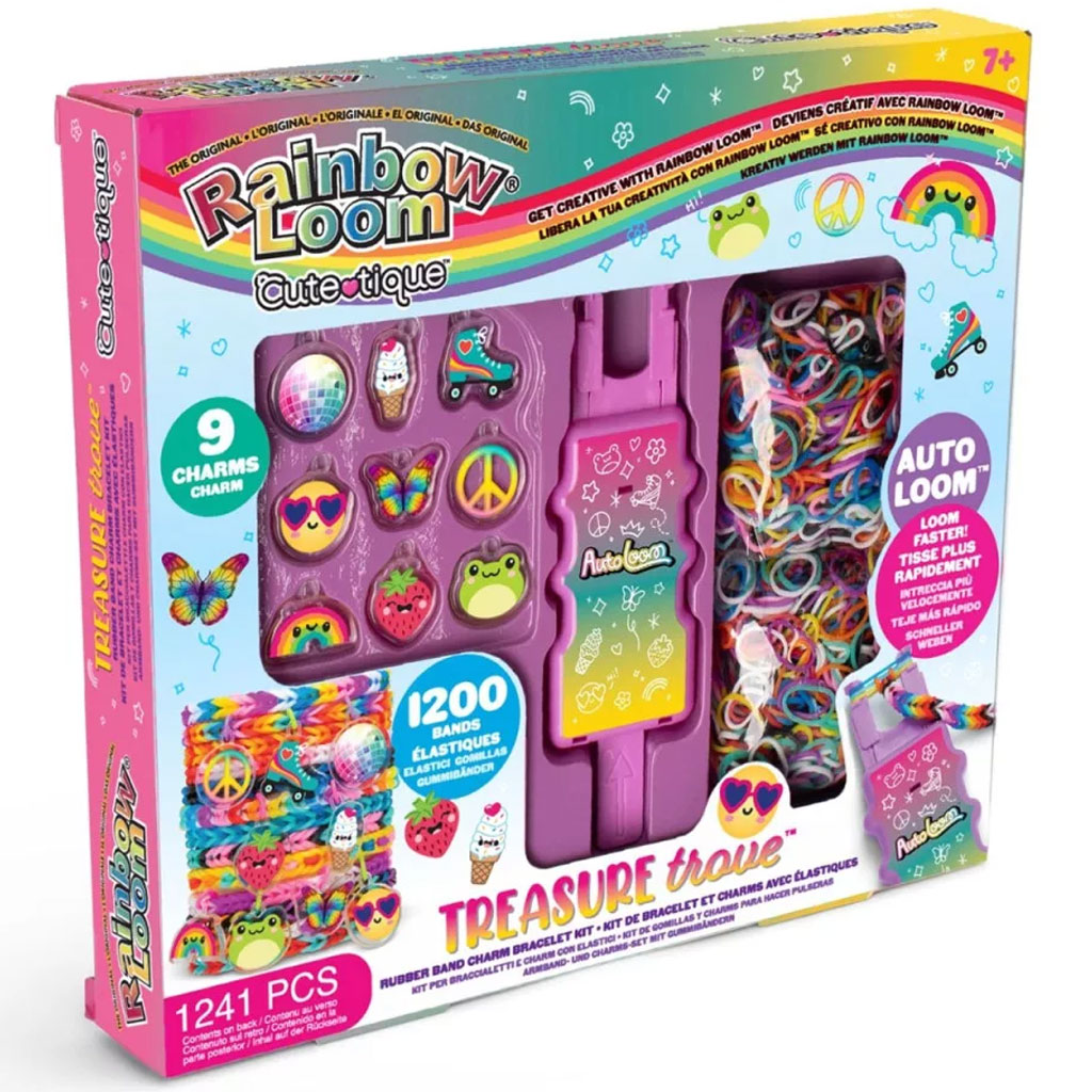 Rainbow Loom: Cute-Tique Schatzkiste – Bastelset für Gummiband-Armbänder