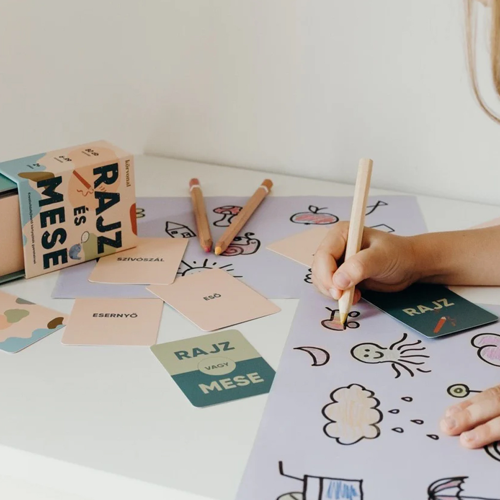 Umriss: Zeichnen und Geschichten – Kreativitätsförderndes Spiel für Kinder kép 4