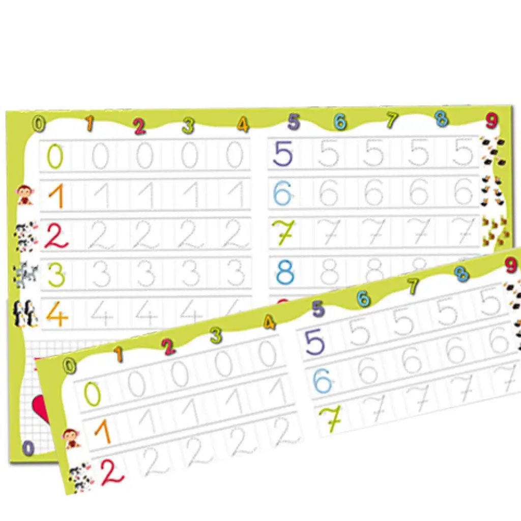 Fähigkeit entwickelndes Zeichentablett mit abwischbarem Filzstift: Zahlen - D-Toys