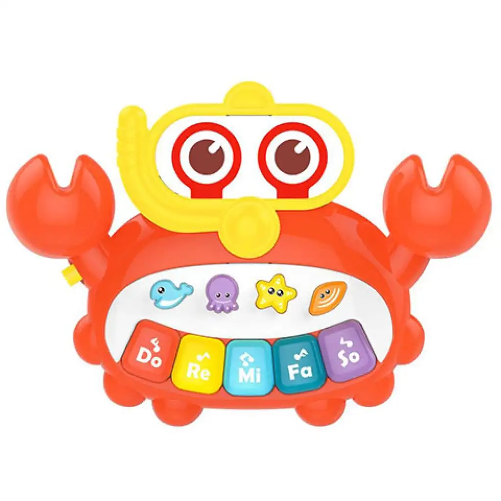Krebsförmiger Baby-Synthesizer-Spielzeuginstrument kép 2
