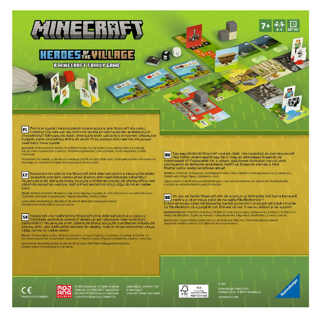 Minecraft Heroes of the Village Brettspiel - Ravensburger kép 3