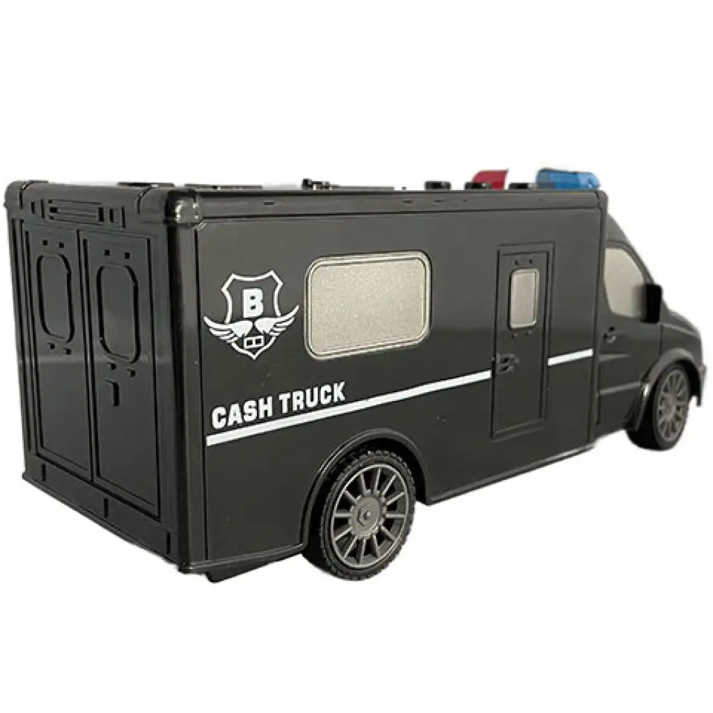 RC ferngesteuerter Geldtransporter Kleinbus mit Licht- und Soundeffekten 1:18 Maßstab 20cm kép 2