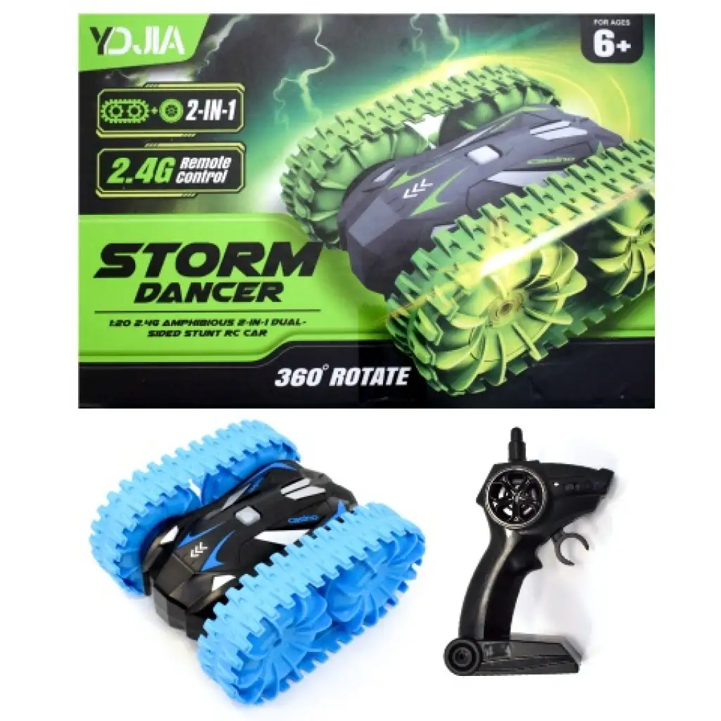 RC Storm Dancer 360: 2-in-1 Amphibien-Fernsteuerungsfahrzeug mit Kettenantrieb 2.4GHz in mehreren Varianten kép 3