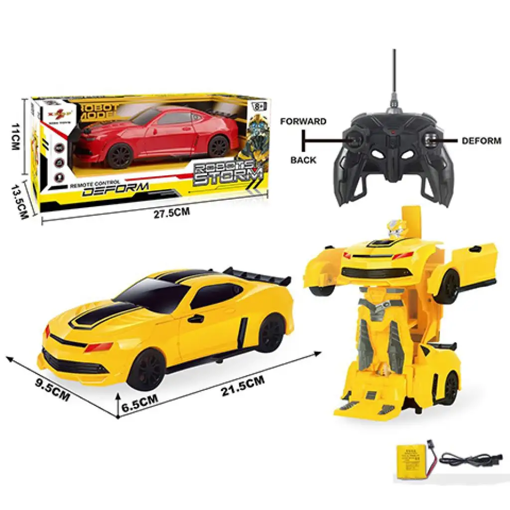 RC ferngesteuertes Roboter-Camaro-Sportauto im Maßstab 1/16 in zwei verschiedenen Farben.