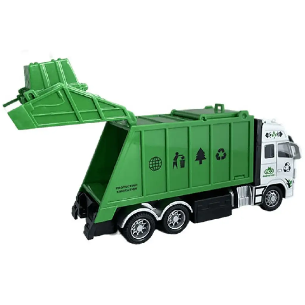 RC-Fernsteuerbarer Müll- oder Containertransporter mit Licht 27MHz 1/36 20cm in zwei Varianten kép 6