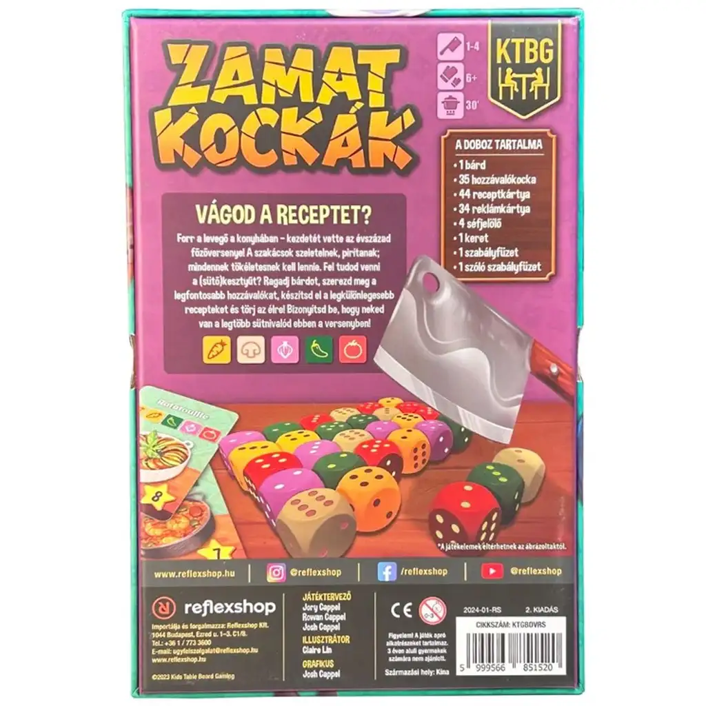 Zamatwürfel Brettspiel kép 3