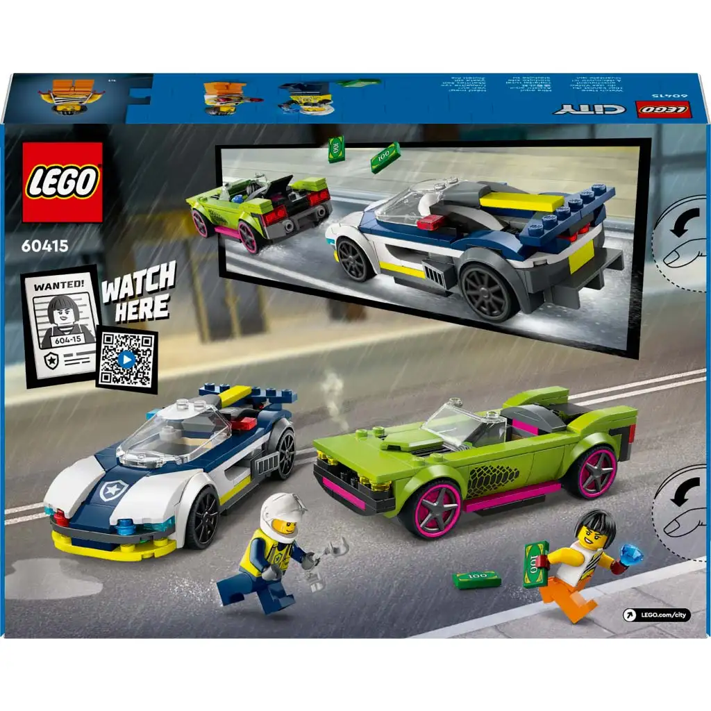LEGO® City: Rendőrautó és sportkocsi hajsza (60415) kép 2