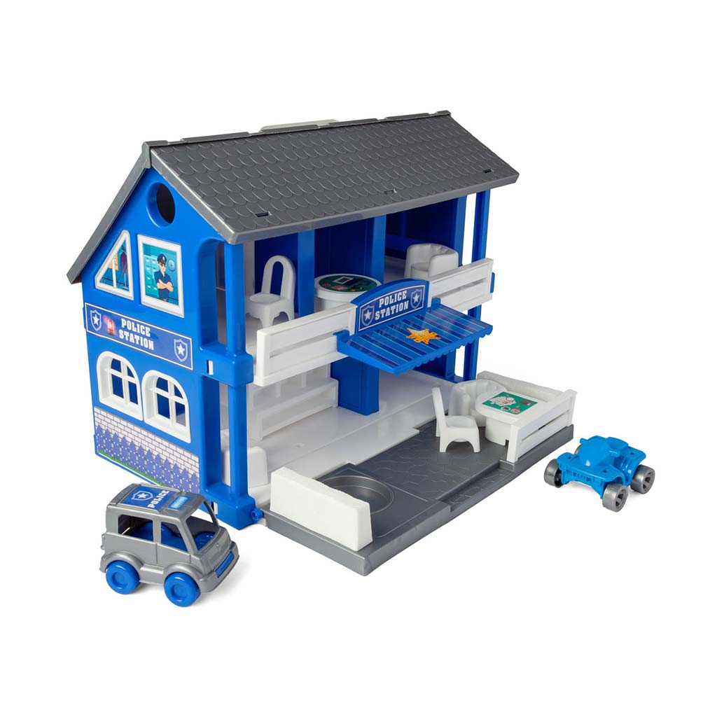 Play House: Polizeispielset mit Fahrzeugen - Wader kép 2
