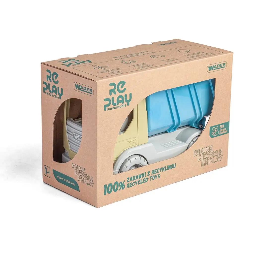 RePlay Tech Truck recycelte Arbeitsmaschinen - Muldenkipper 23cm - Wader kép 2