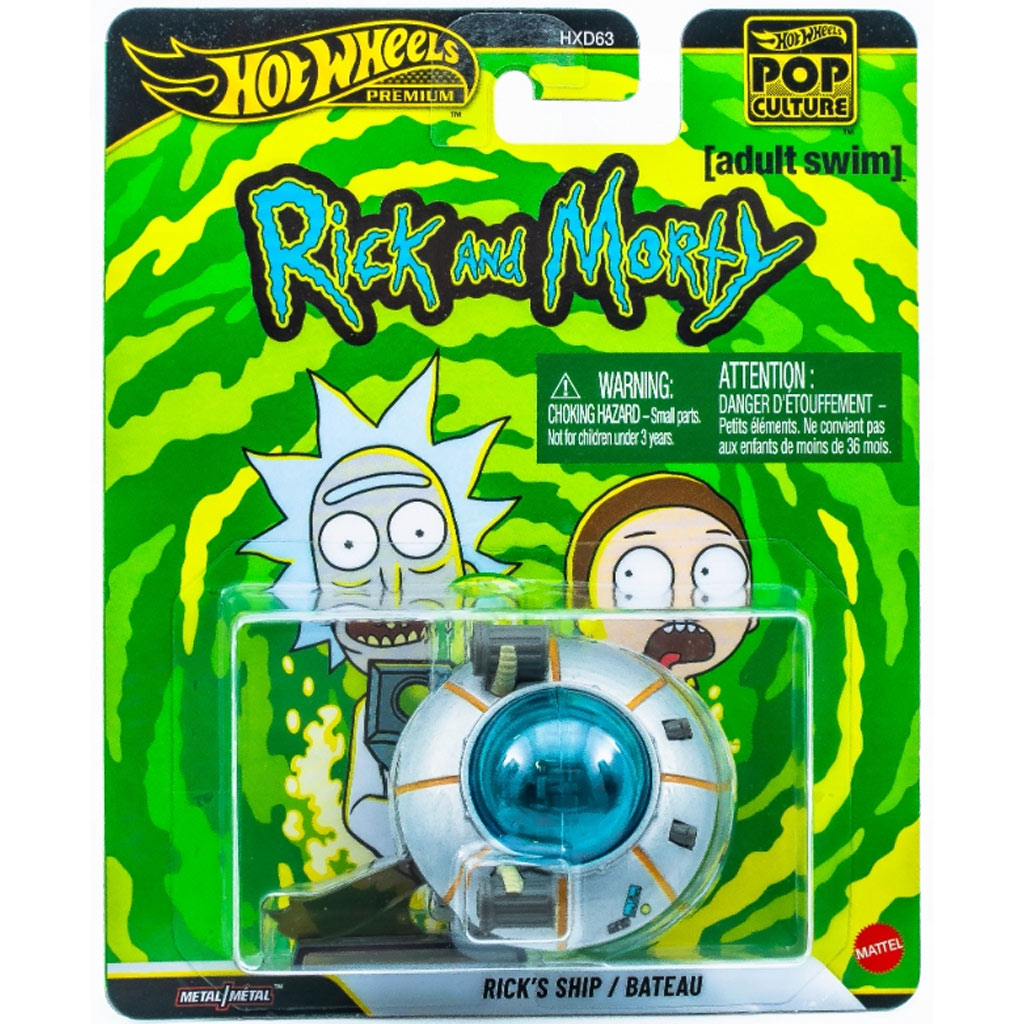 Hot Wheels: Popkultur‑Serie – Rick’s Ship Modellauto 1:64 – Mattel