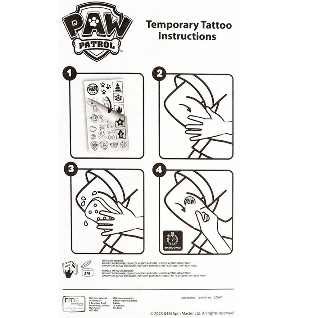 Paw Patrol Tattoo-Set kép 3