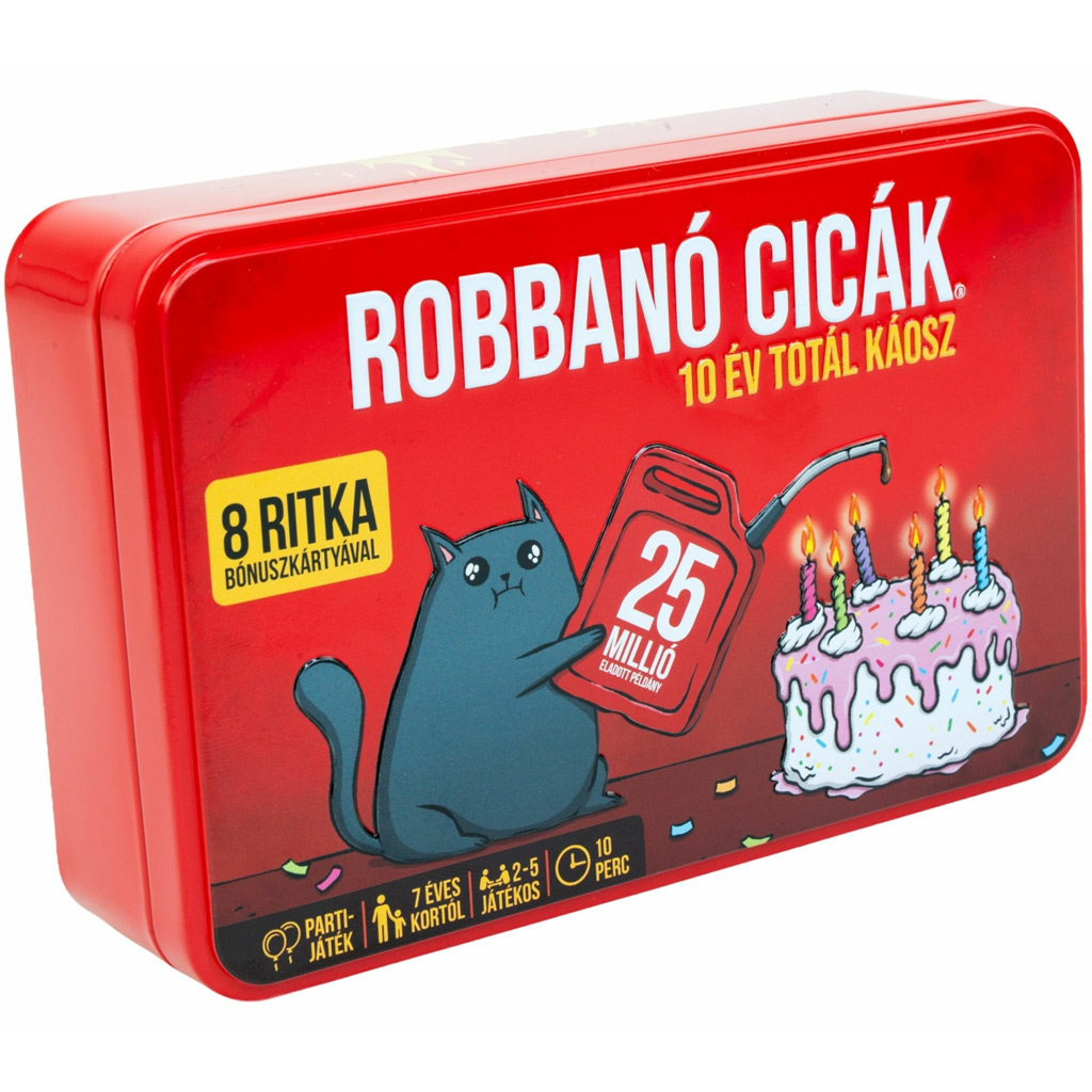 Robbanó cicák - 10 éves jubileumi kiadás társasjáték kép 1