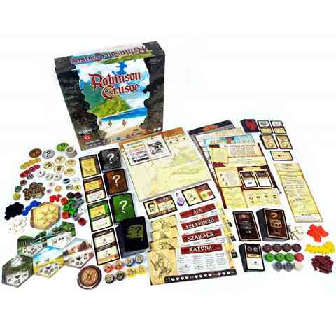 Robinson Crusoe: Kalandok az elátkozott szigeten társasjáték kép 2