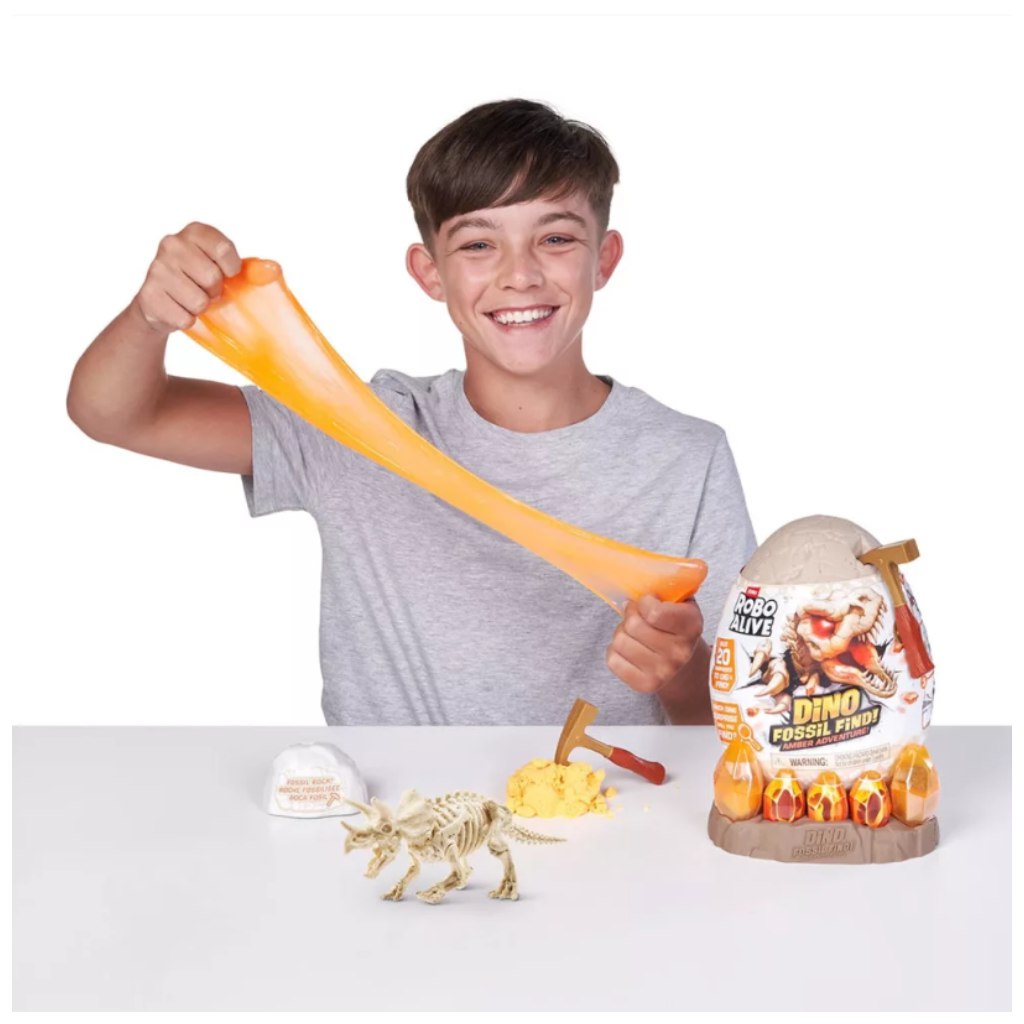 Robo Alive Dino-Fossil – Bernstein-Abenteuer Überraschungs-Set kép 3