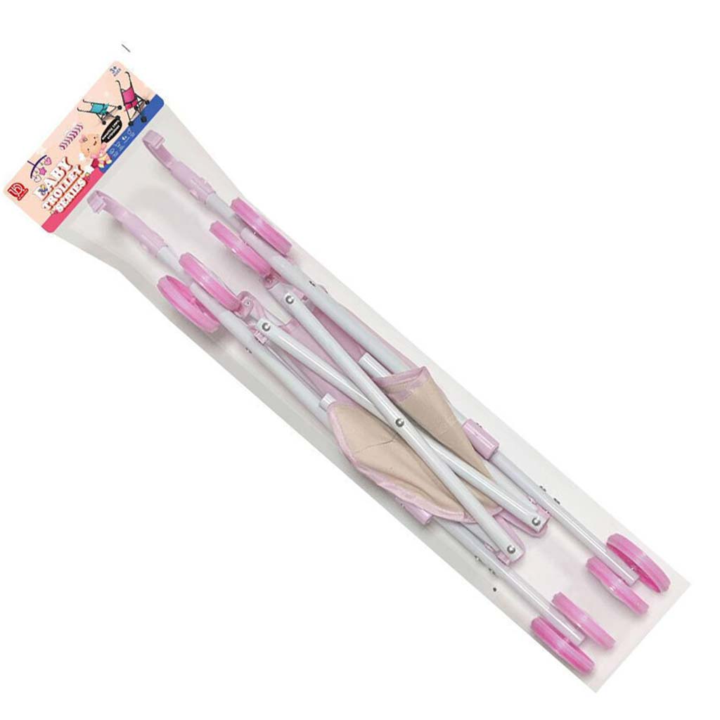 Luna: Rosa-beige Kinderwagen 26x48x52cm kép 2