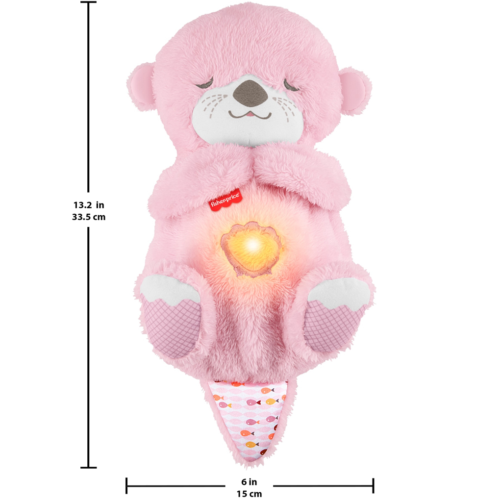 Fisher-Price: Rosa schlafende Otter mit Funktionen – Mattel kép 3