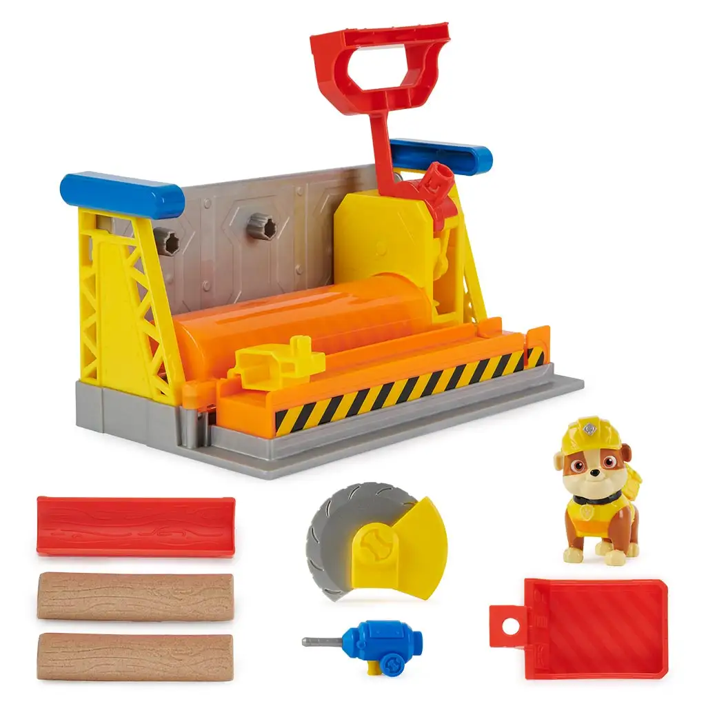 Paw Patrol: Rubble und seine Crew - Rubbles Bauwerkstatt Spielset - Spin Master kép 4