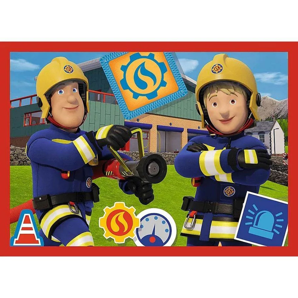 Feuerwehrmann Sam 4-in-1 Puzzle mit 12-15-20-24 Teilen – Trefl kép 2
